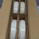 famiware Star 7.5" Pasta Bowls Set, Salad Bowl Set of 4, Double Reactive Glaze, Stackable, Ideal for Your Friend for Housewarming, Festivals, Cappuccino White