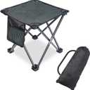 Camping Stool Portable, 13.7 Inch Folding Stool for Outdoor Gardening, Fishing, BBQ, Hiking with Carry Bag(400 LBS Capacity)