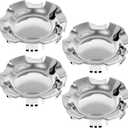 9596007 4PCS 7-1/8" 6 Lug Center Caps for Rims 20 Inch Compatible with Chevy Silverado Avalanche Suburban Tahoe 2007-2014, Replace 9596007 9595152