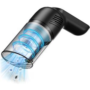 38000PA Handheld Vacuum Cordless | 120W Deep Cleaning for Car Pet Hair | Portable Cleaner with 2000mAh Battery, LED Light & Multi-Nozzles | Home Office Multi-Surface