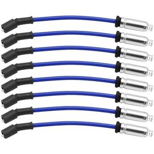 Hoypeyfiy 8 PCS 10.2 MM Racing Spark Plug Wires 88894393 88892762 Replacement for Escalade Silverado Avalanche Tahoe W4500 Tiltmaster Sierra Yukon H2 4.8L 5.3L 6.0L 8.1L 1999-2007