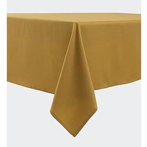 Biscaynebay Tablecloth for Rectangle Tables-70x120 Inch Gold Outdoor Picnic Table Cover-Rectangular Folding Table Cloths Water Resistant for Kitchen Camping Dining Room Patio Banquet Party