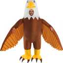 Morph Blow Up Eagle Costume, Inflatable Bald Eagle Costume for Adults, Giant Funny Eagle Blow Up Outfit, One Size