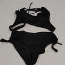 Women's High Waisted Bikini Twist Front Tie Back 2 Piece Swimsuits M