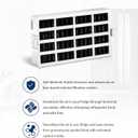 2 x MARRIOTTO Replacement for Whirlpool Refrigerator Air Filter, Compatible with W10311524, Kenmore, FreshFlow, AIR1, W10335147, 2319308, W10315189, 2319303, 1876318, Jenn-Air, KitchenAid(5 Pack)