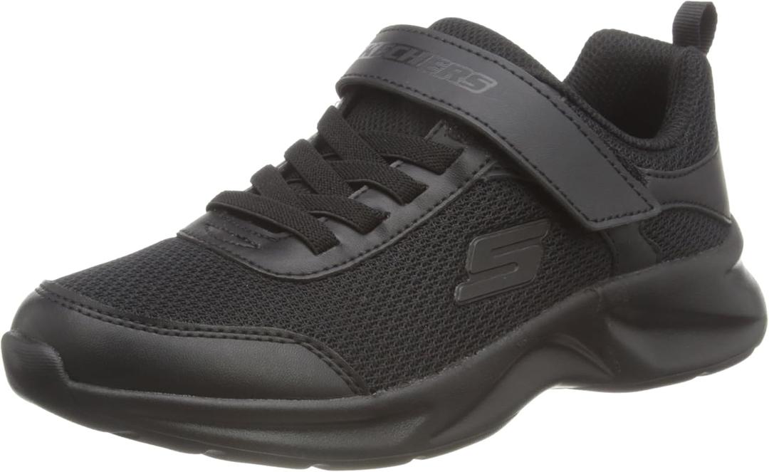 Skechers Dynamatic 1 Sneaker, Black/ Black1, 12 US Unisex Little Kid