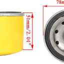 YTH22V46 Z254F Air Filter Oil Filter Tune Up Kit for Husqvarna YTH24V48 Z254 Z246 YTA18542 YTH2348 YTA22V46 YTA24V48 YTH24V54 Mower w/ 17.5hp 19.5hp 20hp 21hp Engine