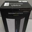 UBBO 95oz Dehumidifiers for Home, 1000 Sq.Ft Dehumidifier with Drain Hose - Auto Shut Off, Timer, Sleep Mode & Drain Hose - 7 Color Light for Bedroom, Bathroom, RV - White
