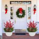 6 Pack Artificial Red Berry Stems 25.2 Inch, Long Christmas Red Berries Faux Red Berry Picks for Christmas Tree, Red Holly Berry Branches for Christmas Floral Arrangements Vase Decorations