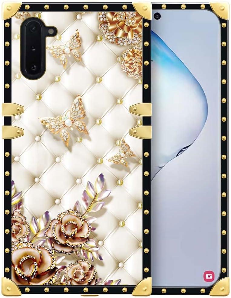 Compatible with Samsung Galaxy Note 10 Case,Luxury Soft TPU & Hard PC Back for Girls Women,Shockproof Protective Phone Cover for Galaxy Note 10,1 Diamond Butterfly (Note 10 (6.3 inch), Diamond Butterfly)