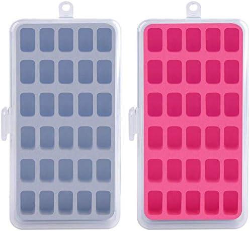 Bobbin Holder Storage Case Sewing Box Thread Organizer Holds 60pcs Bobbins for Brother Sewing Machine- 2pack(Box Only)