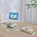 KYODOLED Clear Donation Box for Fundraising, Suggestion Box with Lock and Key, Raffle Box for Tickets with Sign Holder, Tip Jar for Event and Organization, 6.1"x4.3"x3.8", 3PACK(Sign Card Not Contain)