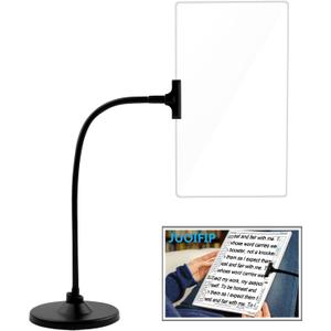 Magnifying Glass with Stand, 10"x6" Flexible Gooseneck Magnifying, Large Page Magnifier for Reading Small Prints & Low Vision Seniors with Aging Eyes