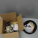 Halloween Decorations Indoor - Cauldron Halloween Decor with Magic Floating Potion Bottles Fog Diffuser Spooky Skeletons & Black Plastic Witches Bowl for Indoor Outdoor Party Kitchen Decor Black