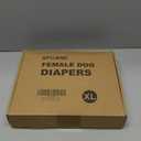 XPCARE Washable Female Dog Diapers (4 Pack) - Reusable Doggie Diapers with Adjustable Snaps, High Absorbency Leak-Proof Puppy Diapers for Female Dog in Heat, Period, IncontinenceXL, X-Large