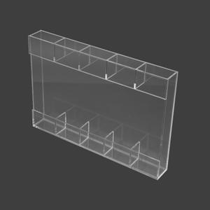 Dnyta 9.5" Acrylic Straw Holder for Cabinet Door, Straw Storage Organizer for Cabinet, Dust-proof Storage Rack, Kitchen Accessories Container, Transparent