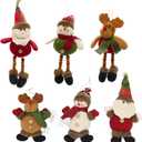 Lulu Home Christmas Tree Ornaments, Xmas Hanging Plush Decorations, 6 PCS