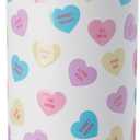 Simple Modern Valentine's Day Trek Pivot | 24oz Kids Flip Straw Tumbler with Handle & Silicone Boot | Gifts for Kids | Insulated Water Bottle Stainless Steel Cup | School Travel Jug | Word Hearts