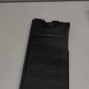 Silicone Faucet Handle Drip Catcher Tray, 2 in 1 Absorbent Silicone Mat, 45cmx15cm kitchen sink mat sink protector mat, silicone draining mat around tap (Black, A)