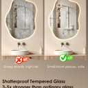 LED Bathroom Mirror 30"x20" Irregular Backlit Mirror