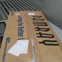 Pamray 58 Inch Computer Desk with Monitor Stand and Shelves Gaming Desk with LED Lights & Power Outlets PC Vanity Table with 2 Drawers for Home Office White