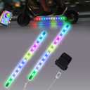 JUSJUBR Scooter Lights for Night Riding, App Control, LED Light Strips with Battery Box for Electric Scooters, Bikes