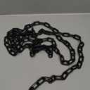 Plastic Chain Barriers Link Warning Safety Barrier Parking Space Plastic Chains for Decorative Garden Fence 5mx10mm Black