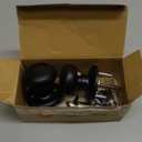 Copper Creek Colonial Passage Interior Door Knob  ANSI Grade-3 Certified, Modern Heavy Duty Handle, Easy Install and Reversible for Bedroom, Bathroom and Closets  Matte Black (1 Pack)