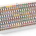 Colingmill 168 Holes Wooden Paint Rack for 18 ml Dropper Bottles