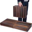 Leinuosen Wooden Step Stool 3.5'' for Adults, Kids 35'' Extra Long Bed Step