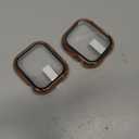 JETech Plated Case with Screen Protector for Apple Watch Series 11/10 42mm, Metallic Luster Design, Overall Protective, Built-in Tempered Glass Film High Sensitivity, 2 Pack (Copper Rose Gold)