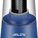 JARLINK Electric Pencil Sharpener, Heavy-Duty Helical Blade to Fast Sharpen, Auto Stop for No.2/Colored Pencils(6-8mm), AC Adapter/Battery Operated in School Classroom/Office/Home (Blue)