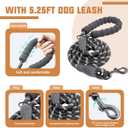 AUROTH Dog Harness and Leash Set, Soft Padded Service Dog Vest with 5.25FT Dog Leash, No Choke, Easy On Pet Vest, Adjustable Reflective No Pull Dog Harness Small Sized Dog, Easy Walking and Training