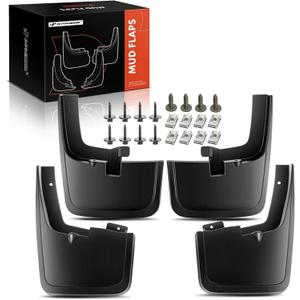 A-Premium Mud Flaps Compatible with Ford F-150 2015-2020, No Drilling Required Mud Guards with Hardware Accessories, Set of 4 Front and Rear