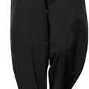 COOFANDY Men's Linen Harem Drawstring Pants Casual Elastic Waist Lightweight Trouser Hippie Summer Beach Yoga Pants (XX-Large, Black)