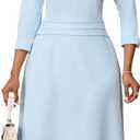 INR Dress for Women Dinner Dress Formal Fit and Flare Elegant Wedding Guest Cocktail Party and Work Dresses (XXL)