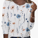 Zeagoo Tops for Women Dressy Crewneck Long Sleeve Shirts Lightweight Basic Tee Business Casual Outfits, M