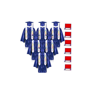 Bokon 6 Pcs 2025 Preschool Graduation - Gown Blue
