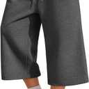 Boys Capris Cropped Athletic Sweatpants | Soft Breathable Fabric, Capri 3/4 Length, Wide Leg, Loose Fit, Side Pockets, Casual, Summer, School, Ages 5-14