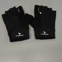 ATERCEL Workout Gloves for Men and Women, Exercise Gloves for Weight Lifting, Cycling, Gym, Training, Breathable and Snug fit (Medium, Black)