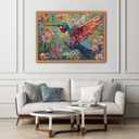 Hummingbird Puzzles for Adults 1000 Pieces, Nature Birds Flower Jewel Art Puzzle, Difficult Crystal Diamond Beautiful Garden Animals Jigsaw Puzzles, Colorful Floral Hard Challenging Puzzles for Adults