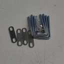 uxcell Square U-Bolts 1-5/8"(40mm) Inner Width Carbon Steel M8 with Nuts, Frame Plate, Round Washers 4 Set