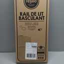 Regalo Safety Swing Down Bed Rail Guard for Toddlers, Bed Safety Rail with Patented Gap Guard, Fits Twin, Full & Queen Mattress, White, Tested & Safe for 30 Years, American Designed, Family Owned