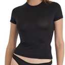 Organic Basics Womens Soft Touch Veil Short Sleeve Tee, M