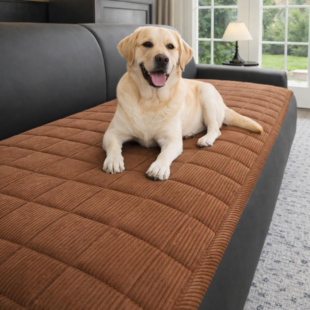 HeadPet Pet Couch Covers for Sofa, Couch Covers for 3 Cushion Couchs Sofa Pet Friendly, Dog Couchs Cover, Pets Sofas Cover (Light Brown,1PC/27.6"x59.1")
