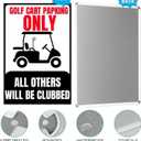 stora Golf Cart Wall Decor - Vintage Metal Tin Sign for Garage, Mansion, Cafe or Farmhouse, Bar, Themed Decor, 8x12 Inch