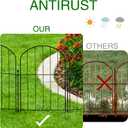 Garden Fence 10 Panels, 17 in(H) x 10 ft(L) Arched Rustproof Metal Garden No Dig Fence Border Animal Barrier for Dog Flower Edging for Yard Patio Outdoor