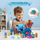 Magnetic Building Blocks for Kids - 154Pcs Magnetic Cubes STEM Montessori Sensory Toys Set Creative Gift for Boys Girls Ages 3 4 5 6 7 8 9 10+