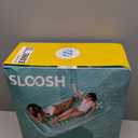 SLOOSH Inflatable Tanning Pool Lounger Float, 85" x 57" Extra Large Pool Floats Adult with Pillow, 4 in 1 Suntan Tub Raft Floatie,Sunbathing Bed Lounge for Water Blow Up Ball Pit Party Gifts, XL-Cyan