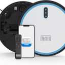 BLACK+DECKER Roboseries Robot Vacuum - 2000Pa Suction, Smart Mapping, App & Remote Control, 120 Min Runtime, Self-Charging, Works with Alexa, Perfect for Hard Floors, Carpets, Pet Hair, Low Carpet